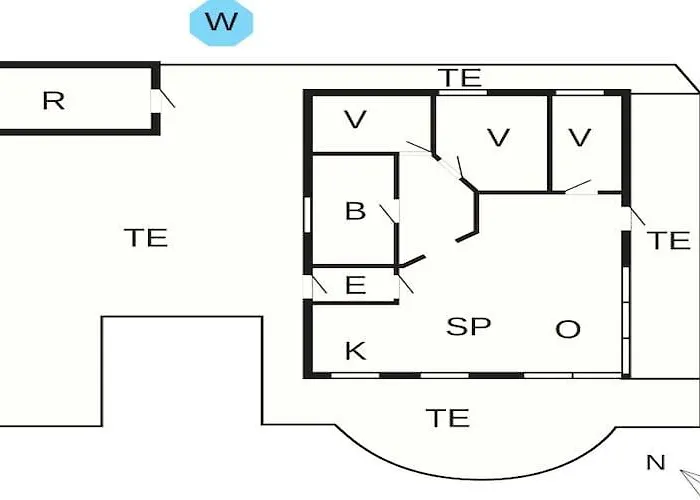 Дом отдыха 4 Person In Thisted-by Traum Тистед